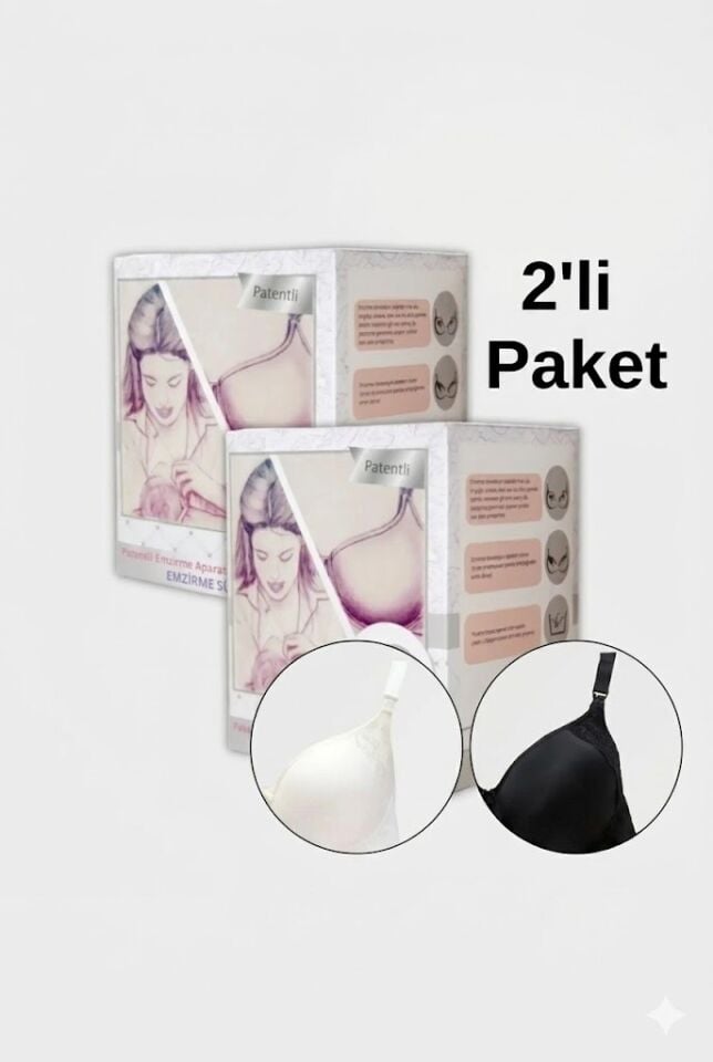 Mom2Baby 2li Emzirme Destek Sütyeni