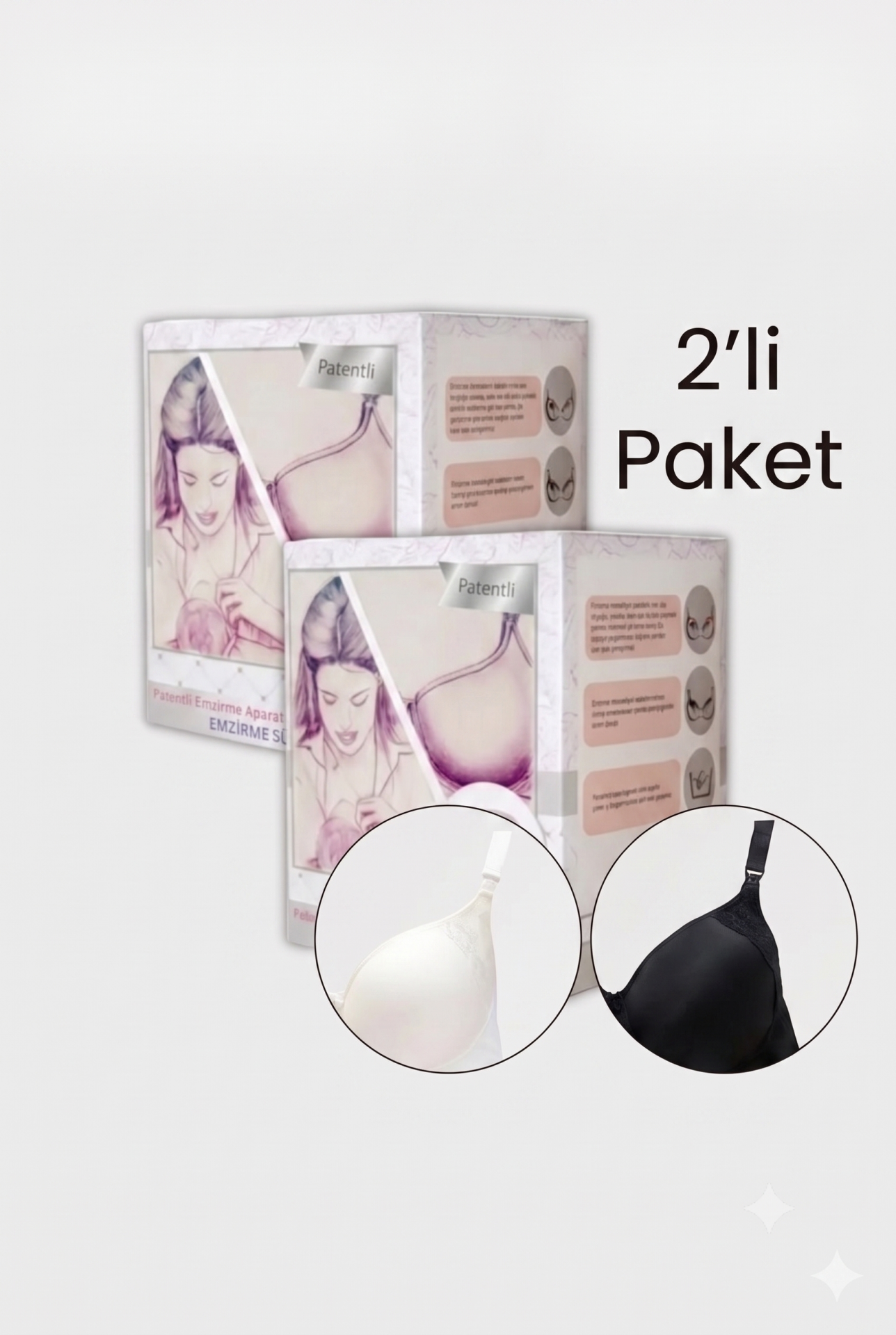 2li Emzirme Destek Sütyeni